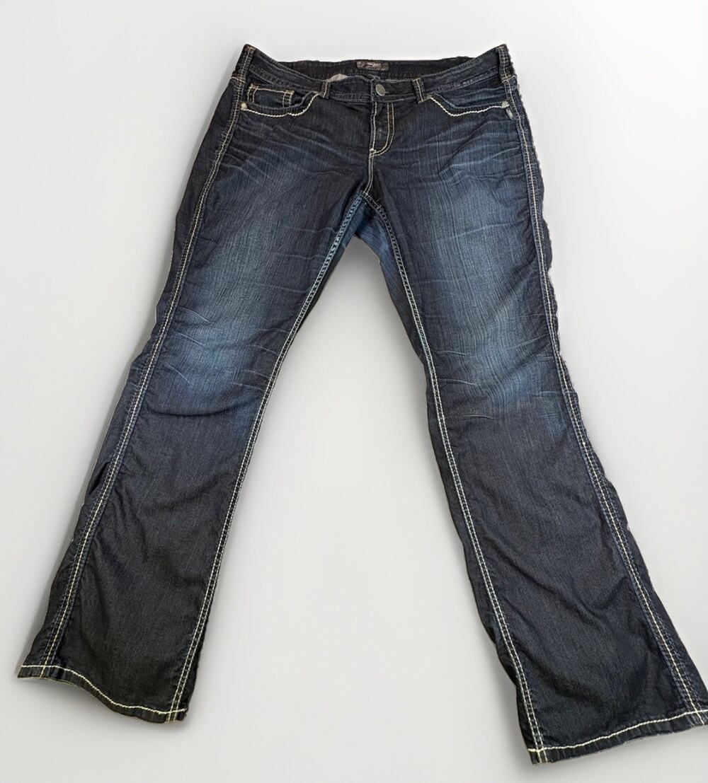 Silver Jeans Co Frances Dark Wash Denim Jeans Women’s Size 18 Inseam 35